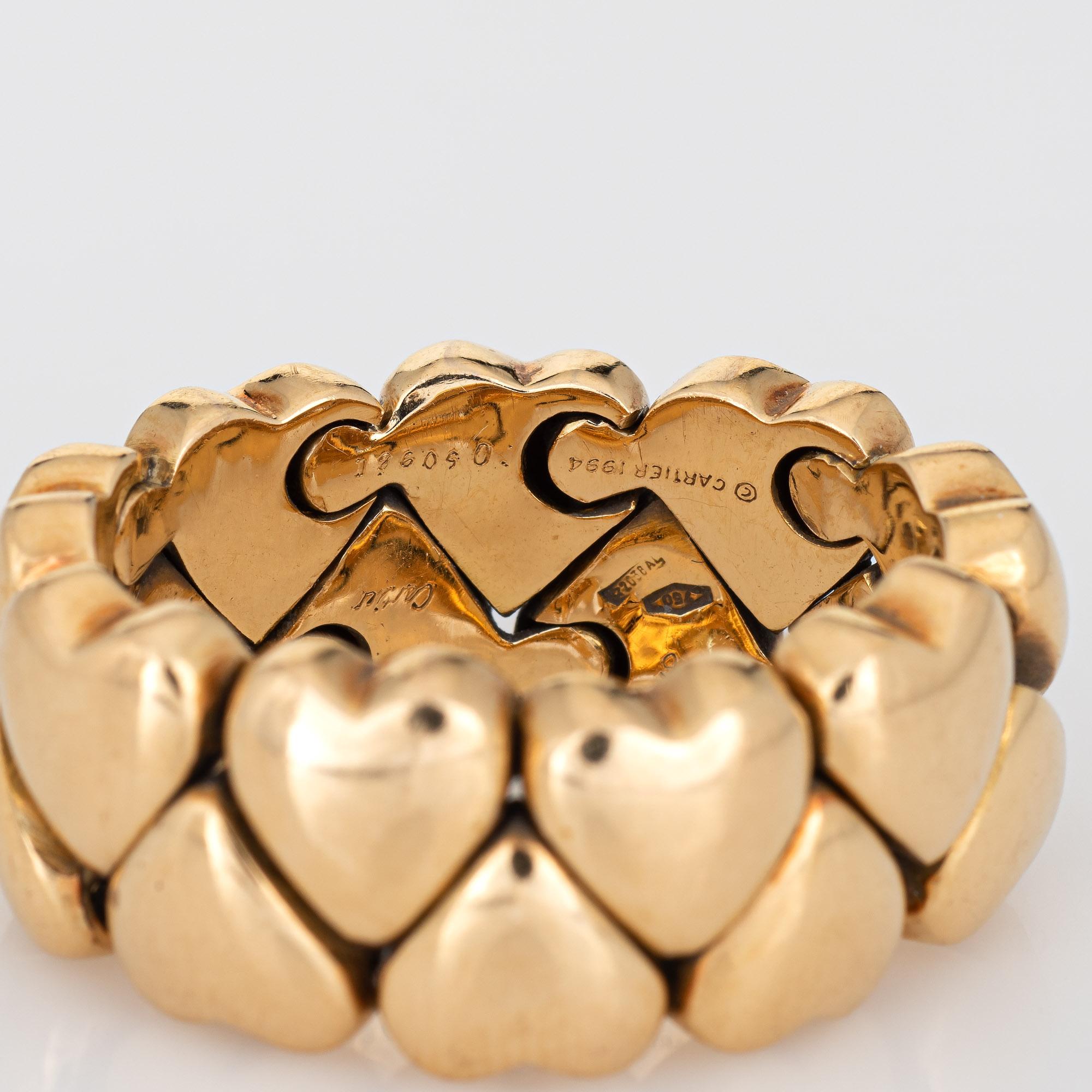 vintage gold heart ring