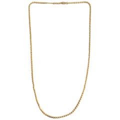 1994 Cartier Necklace Yellow Gold 18 Karat as New