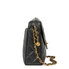 1994 Chanel Cuir noir caviar matelassé Vintage Maxi Jumbo XL Camera Bag