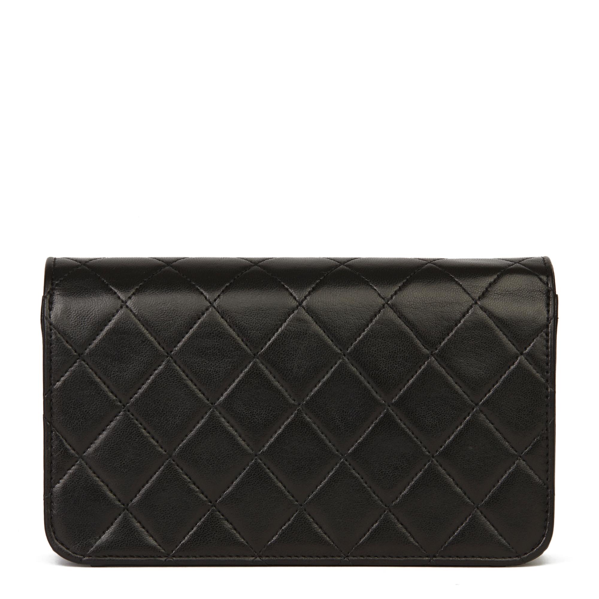 Women's 1994 Chanel Black Quilted Lambskin Vintage Mini Flap Bag