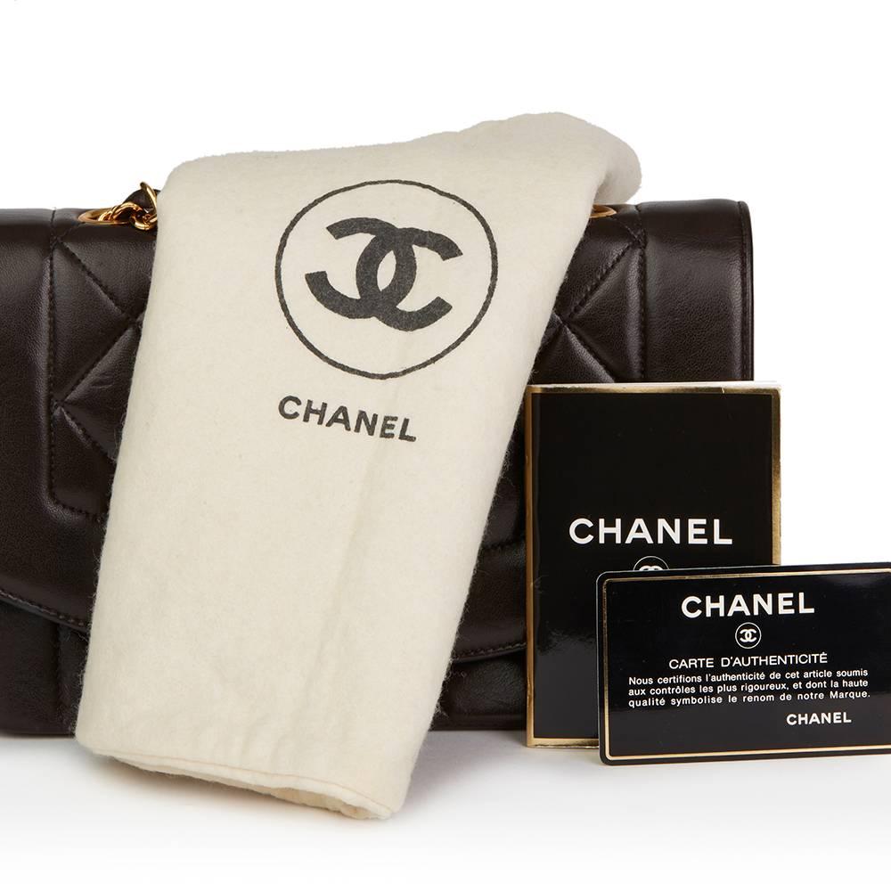 1994 Chanel Black Quilted Lambskin Vintage Small Diana Classic Single Flap 5