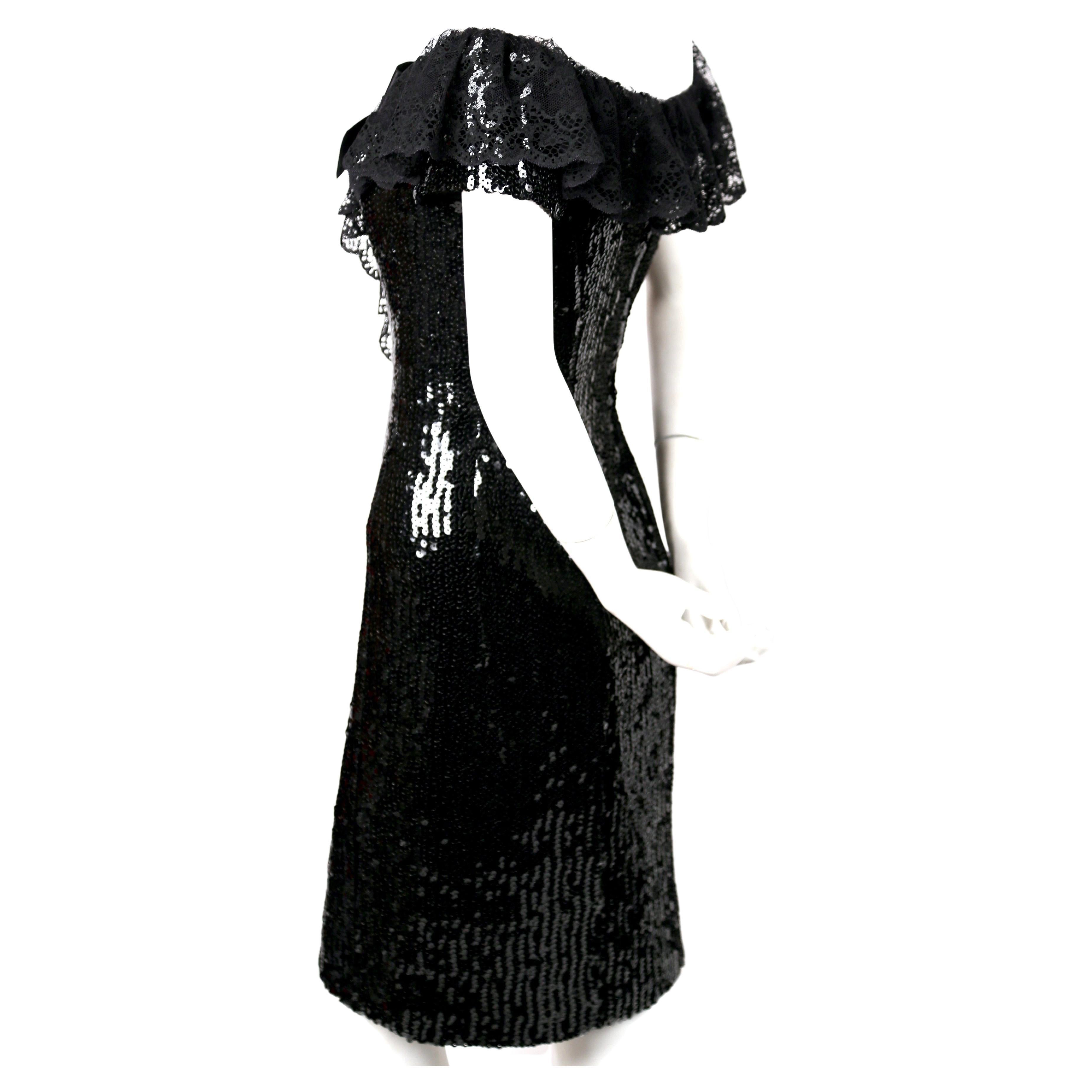 chanel black bow dress