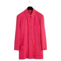 Vintage 1994 Chanel Haute Couture Barbie pink FR44 set jacket