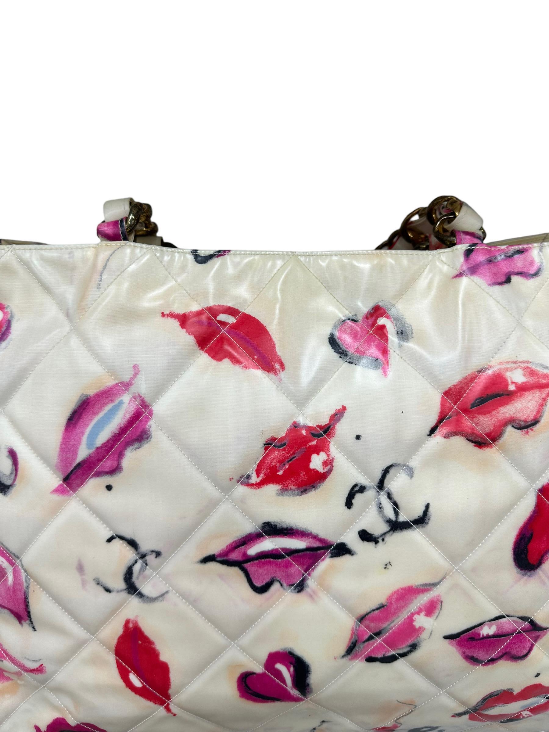 1994 Chanel Kisses & Lips Limited Edition Shoulder Bag For Sale 2
