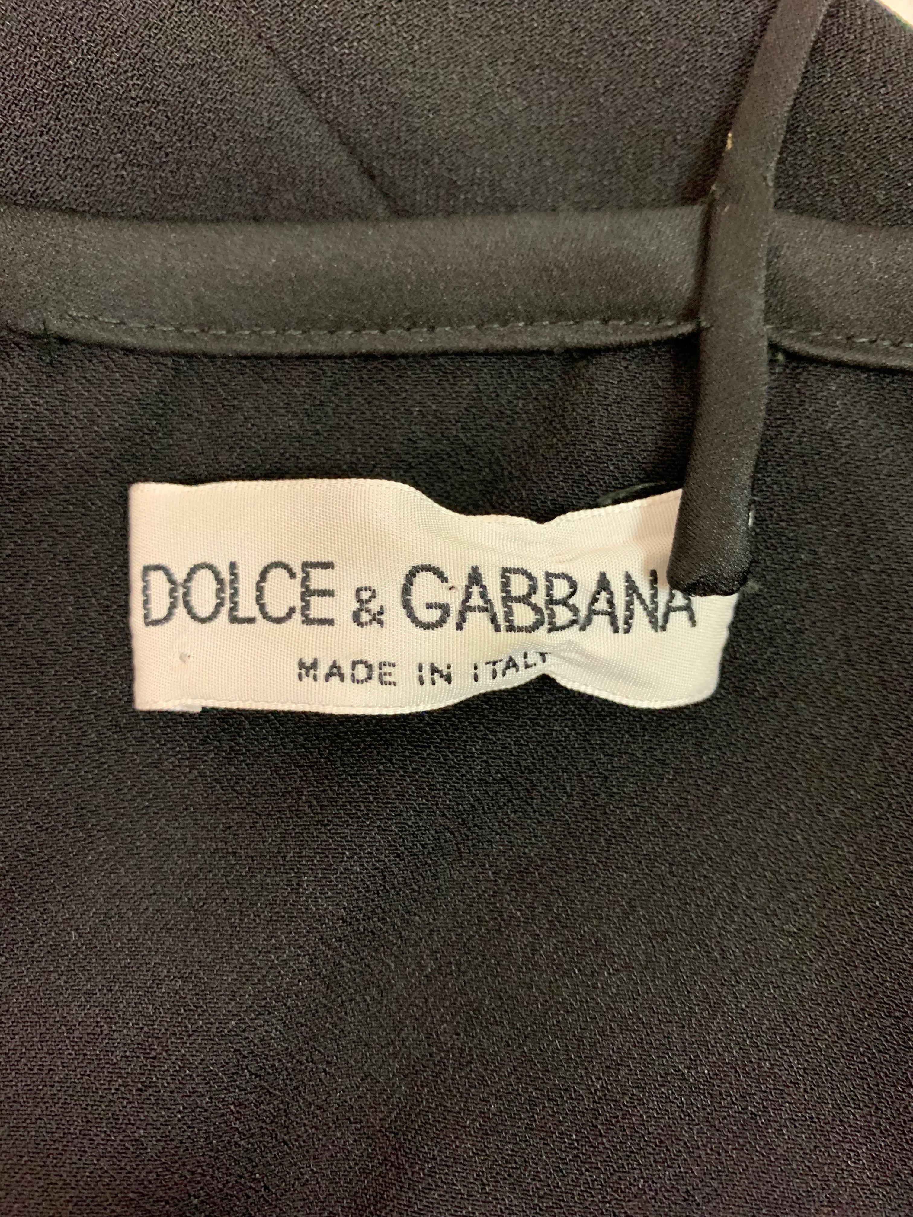 Women's  1994 Dolce & Gabbana Black Padded Bustier High Slit Long Gown Dress