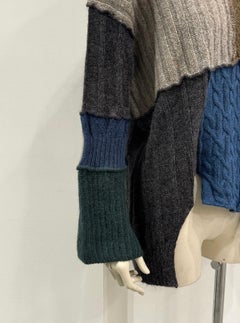 1994 Dolce & Gabbana “Le Maglie” runway patchwork reconstructed knit cardigan