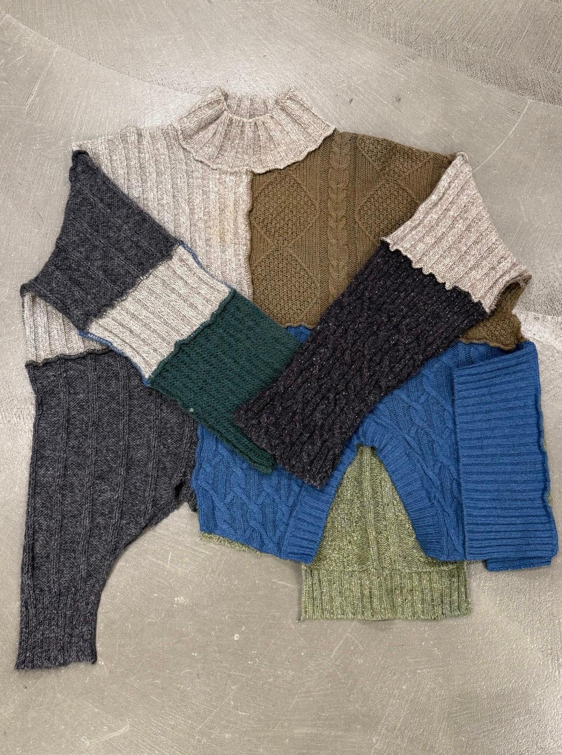 1994 Dolce and Gabbana “Le Maglie” runway patchwork reconstructed