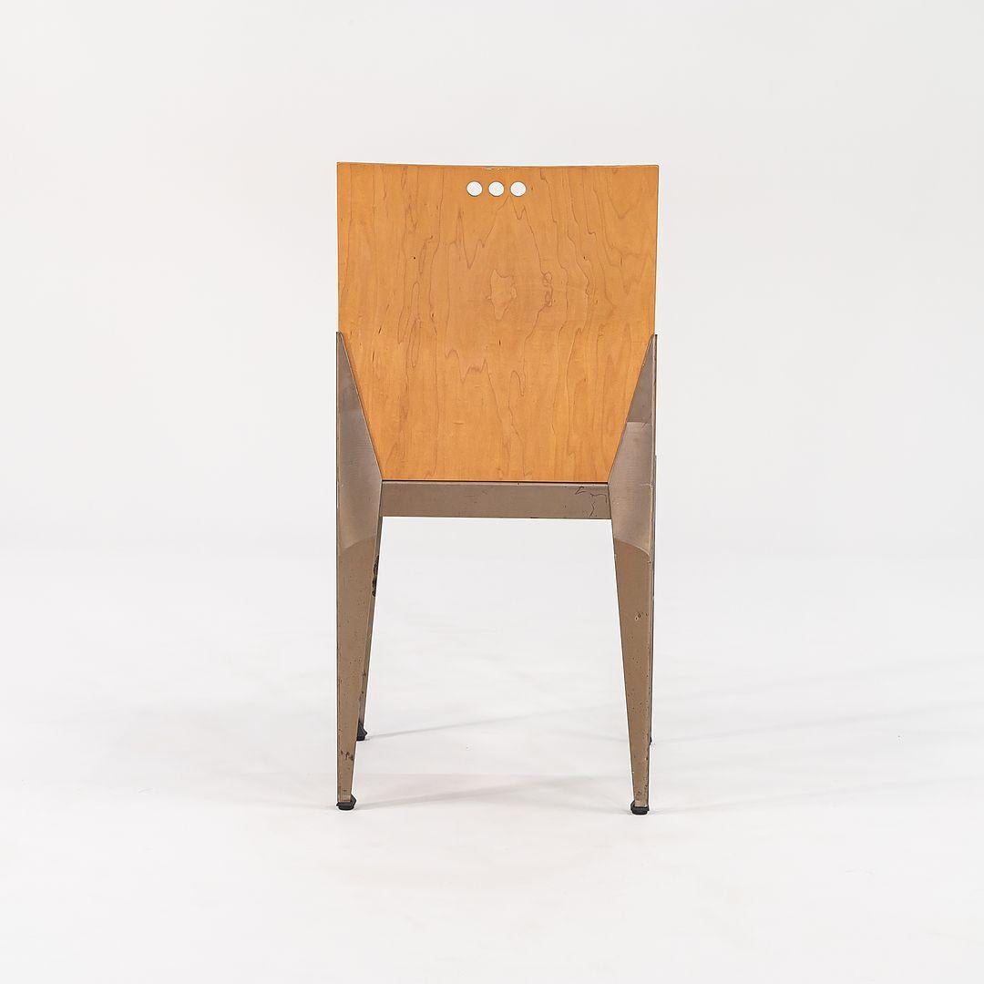 Acier Chaises de salle à manger Eli de Bruce Sienkowski pour Charlotte Chair Company en érable, 1994 en vente
