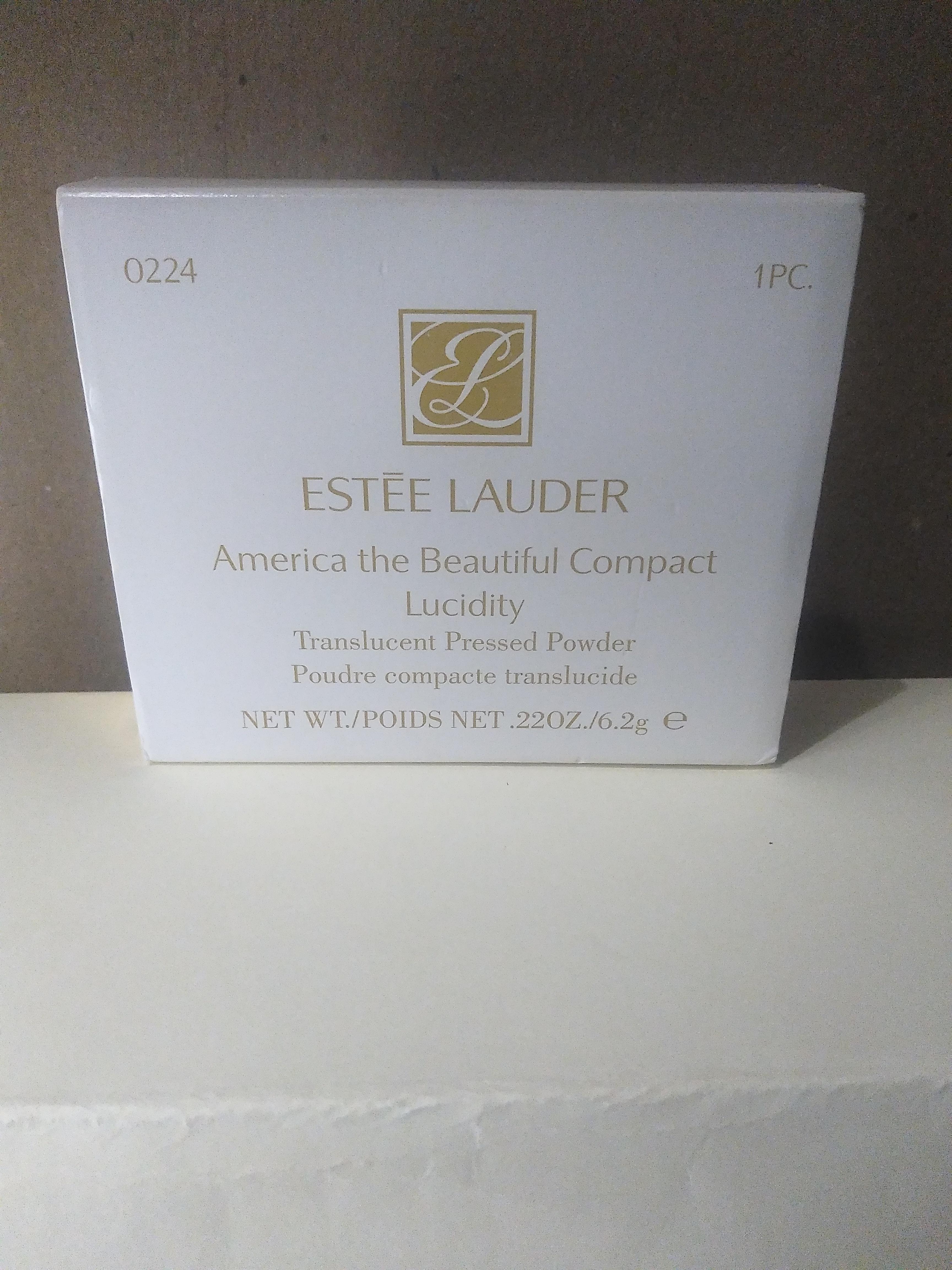 Metal 1994 Este Lauder America The Beautiful Gold Tone Compact w/ Enamel and CZ For Sale