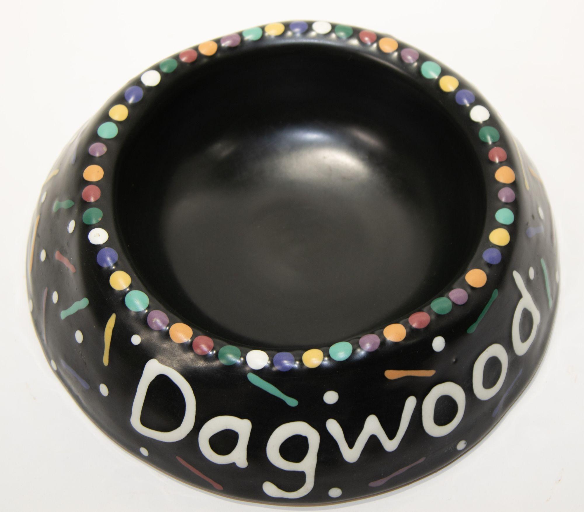 1994 Handcrafted Ceramic Bowl Signed by Luna Garcia For Sale 1