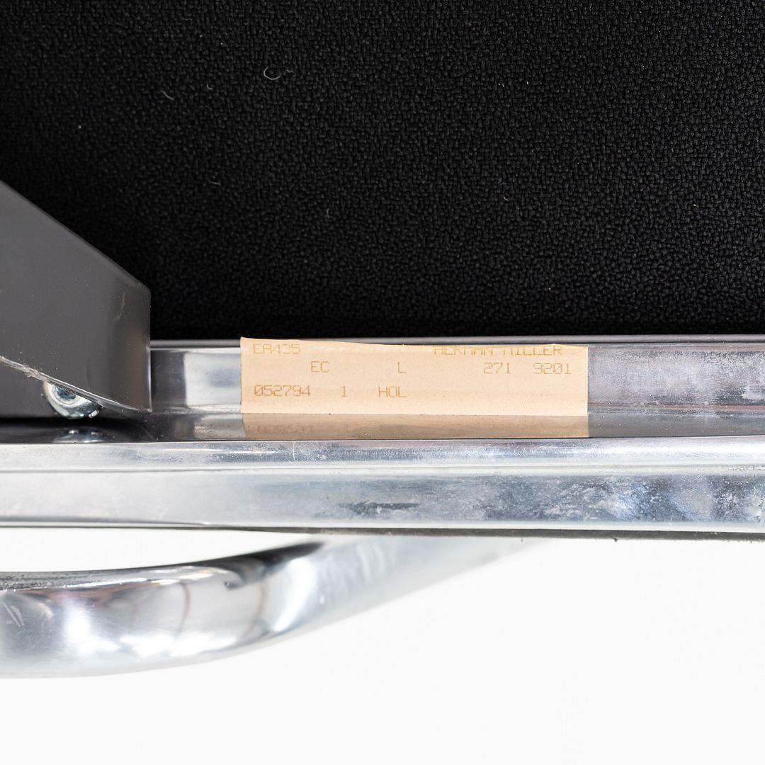 1994 Herman Miller Eames Soft Pad Management-Schreibtischstuhl aus schwarzem Leder im Angebot 5