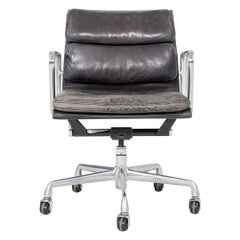 1994 Herman Miller Eames Soft Pad Management Desk Chair in Black Leather