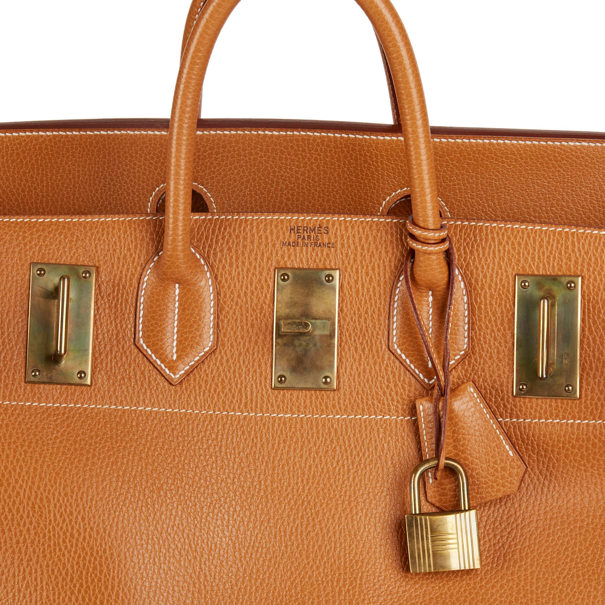 Women's 1994 Hermès Natural Ardennes Leather Vintage Birkin 50cm HAC