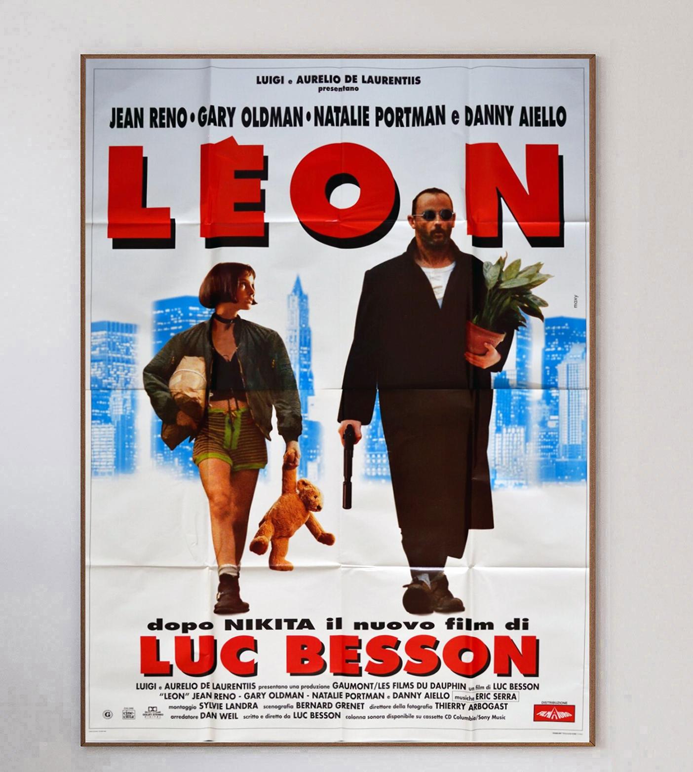 Luc Besson's 1994 classic follows the unlikely friendship between Natalie Portman's 12 year old Mathilda and Jean Reno's professional assassin Leon. Featuring a thrilling performance from Gary Oldman, the film - Besson's first American film - has