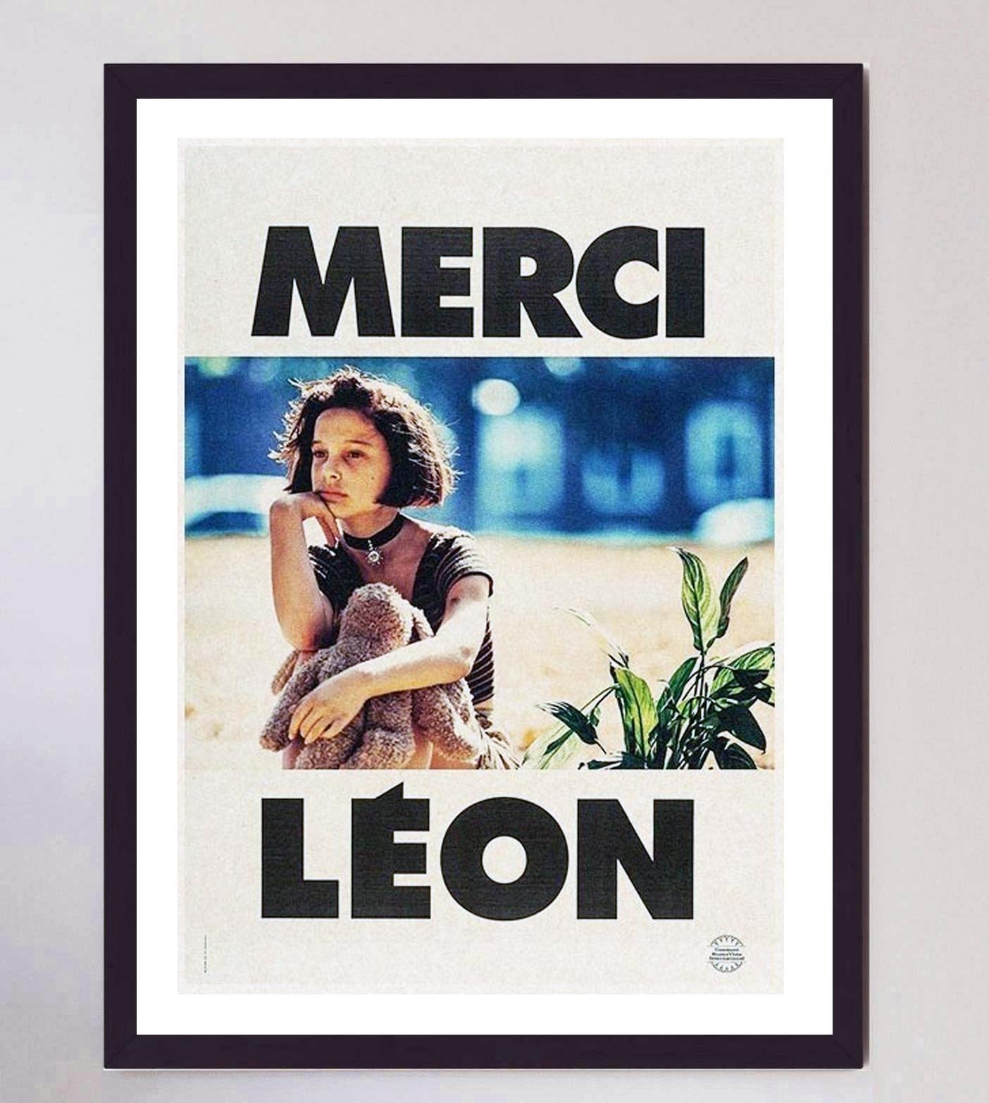 French 1994 Léon: The Professional - Merci Léon Original Vintage Poster For Sale
