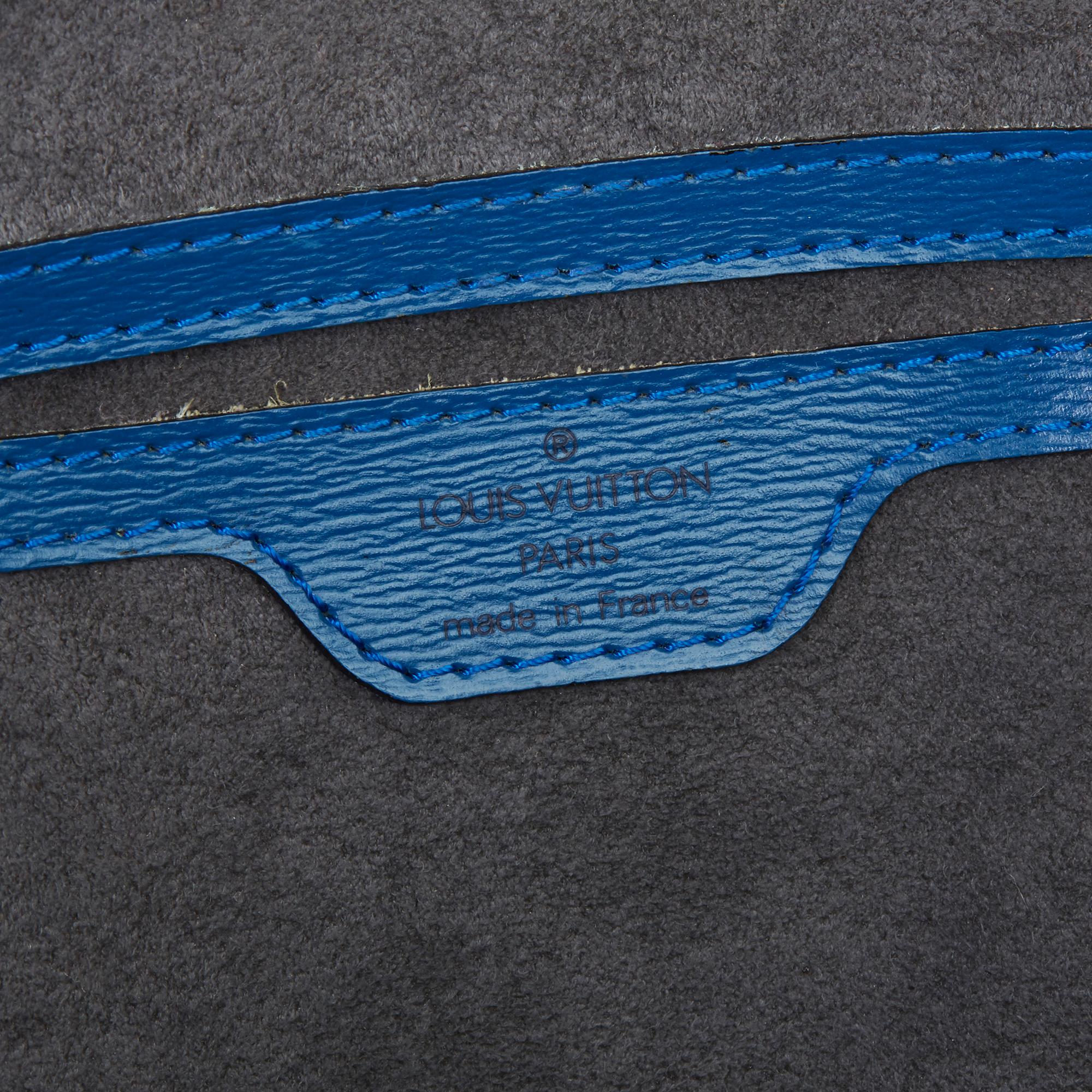 1994 Louis Vuitton Blau Epi Leder Vintage Saint Jacques PM 4
