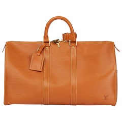 1994 Louis Vuitton Gold Epi Leather Vintage Keepall 45cm