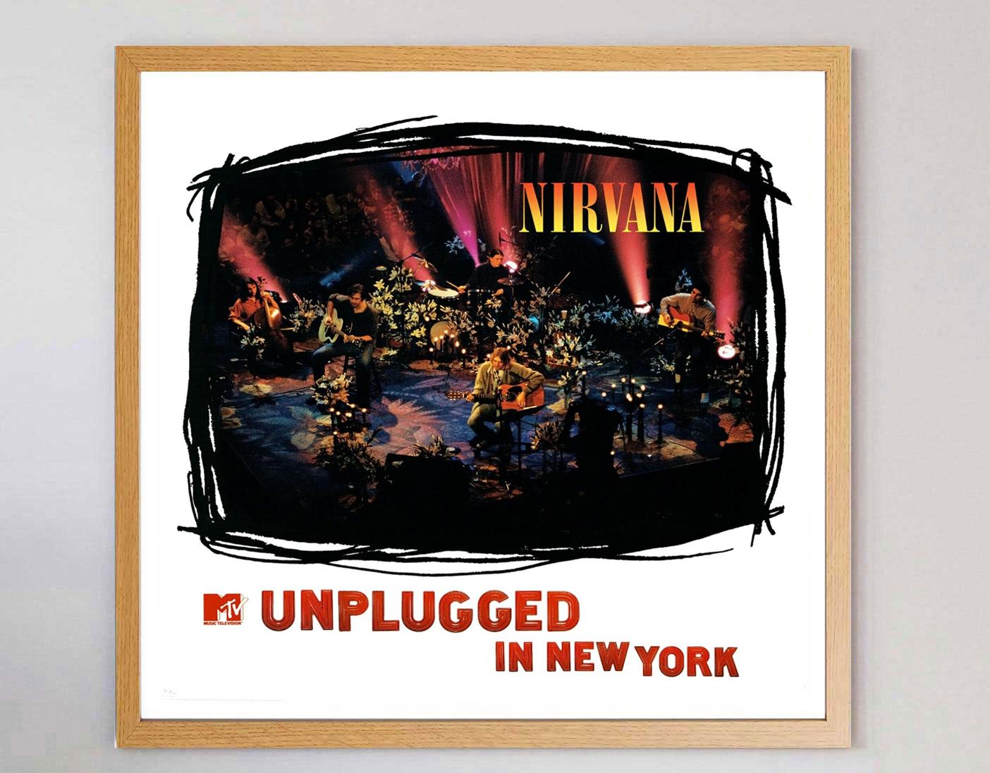 1994 Nirvana- MTV Unplugged in New York Original Vintage-Poster, Nirvana- MTV (amerikanisch) im Angebot