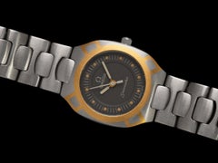 1994 Omega Polaris Seamaster Ladies Stainless Steel & 18K Gold Divers Watch