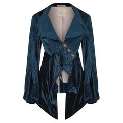 1994 'On Liberty' Vivienne Westwood Couture Velvet Frock Coat 