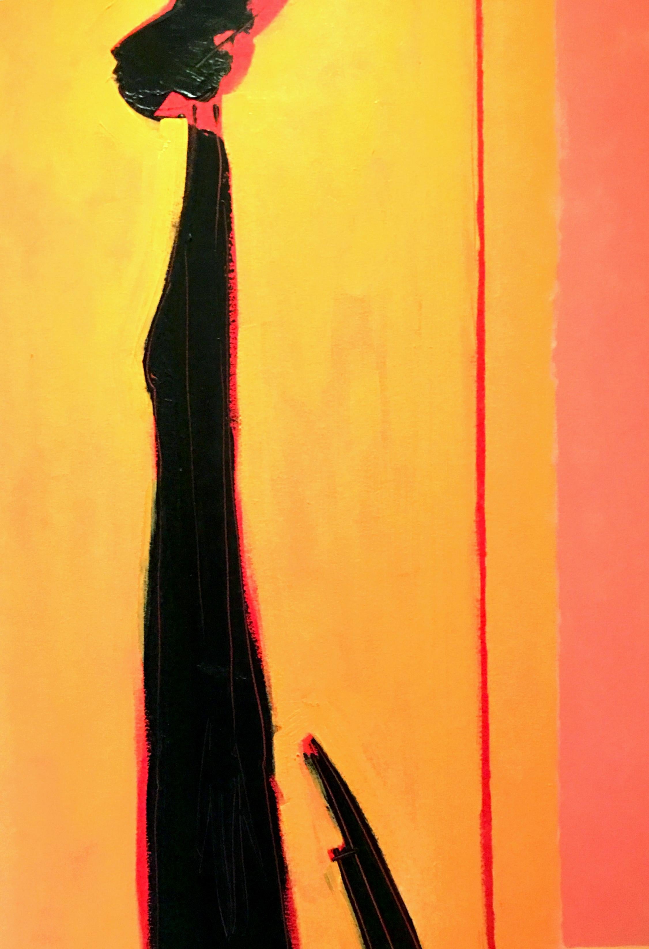 1994 Original Oil on Canvas Life Size Painting 
