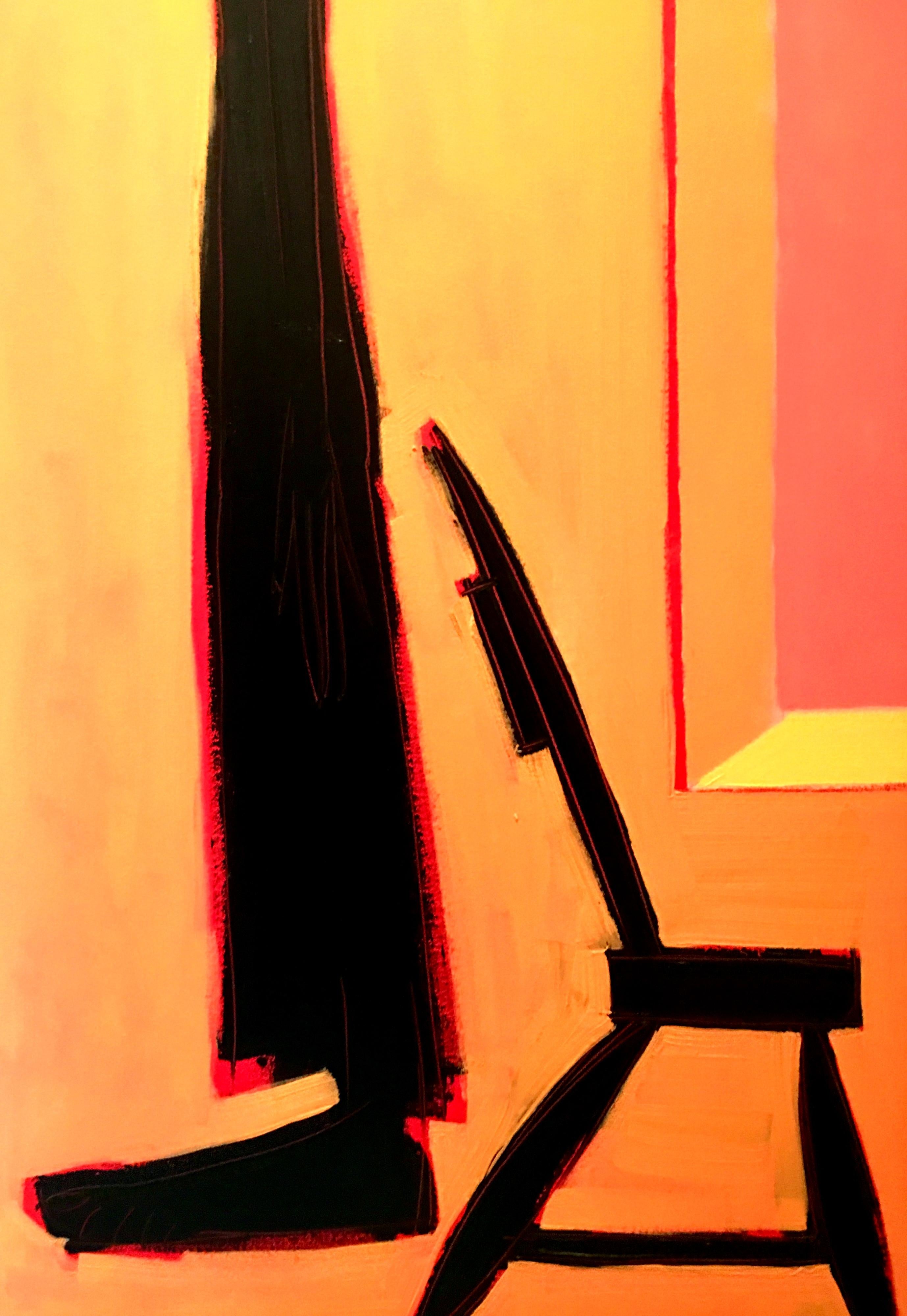 20th Century 1994 Original Oil on Canvas Life Size Painting 