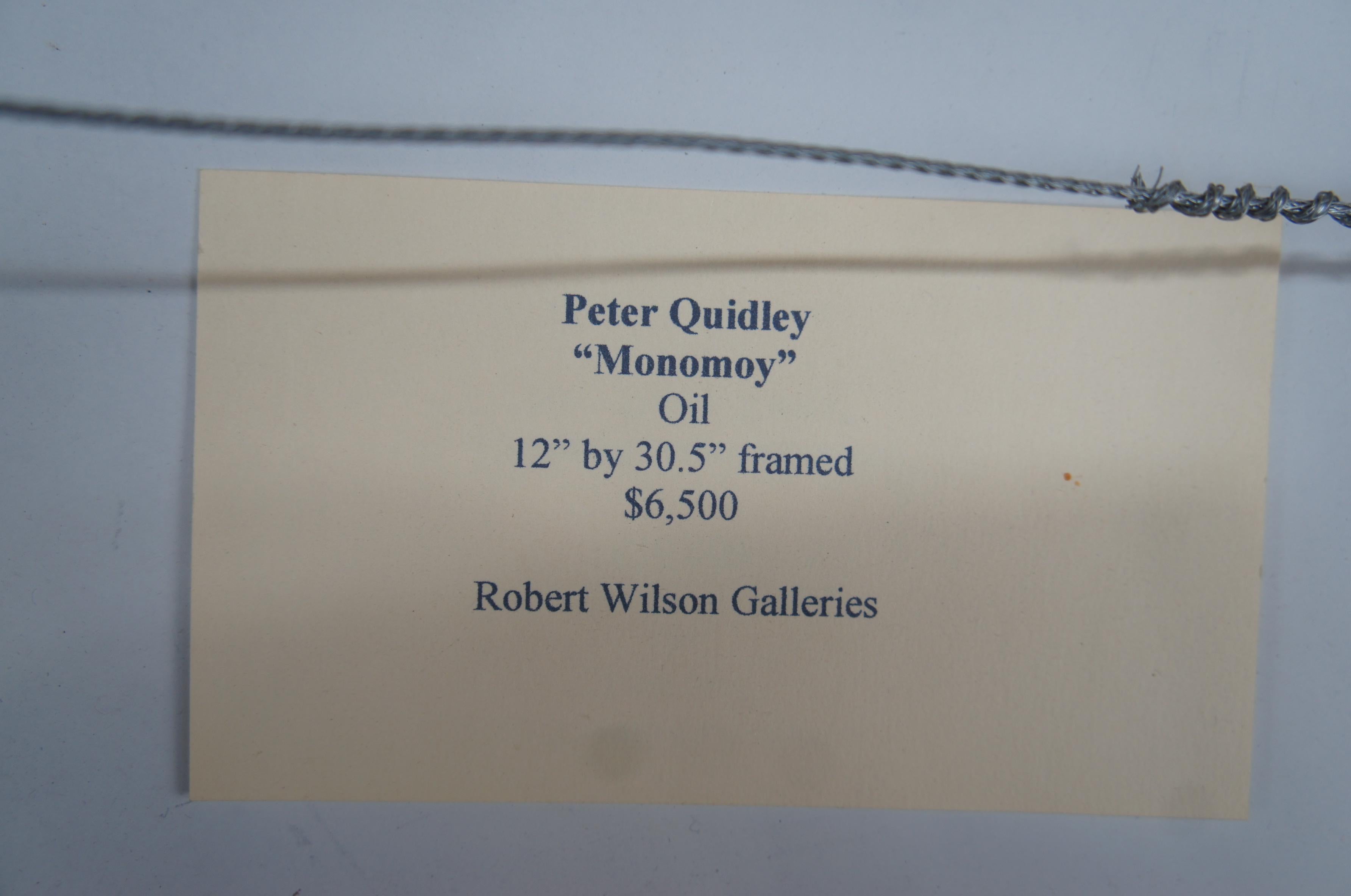 1994 Peter Quidley Monomoy Nantucket, Martime Harbor, Sonnenuntergang, Ölgemälde im Angebot 4
