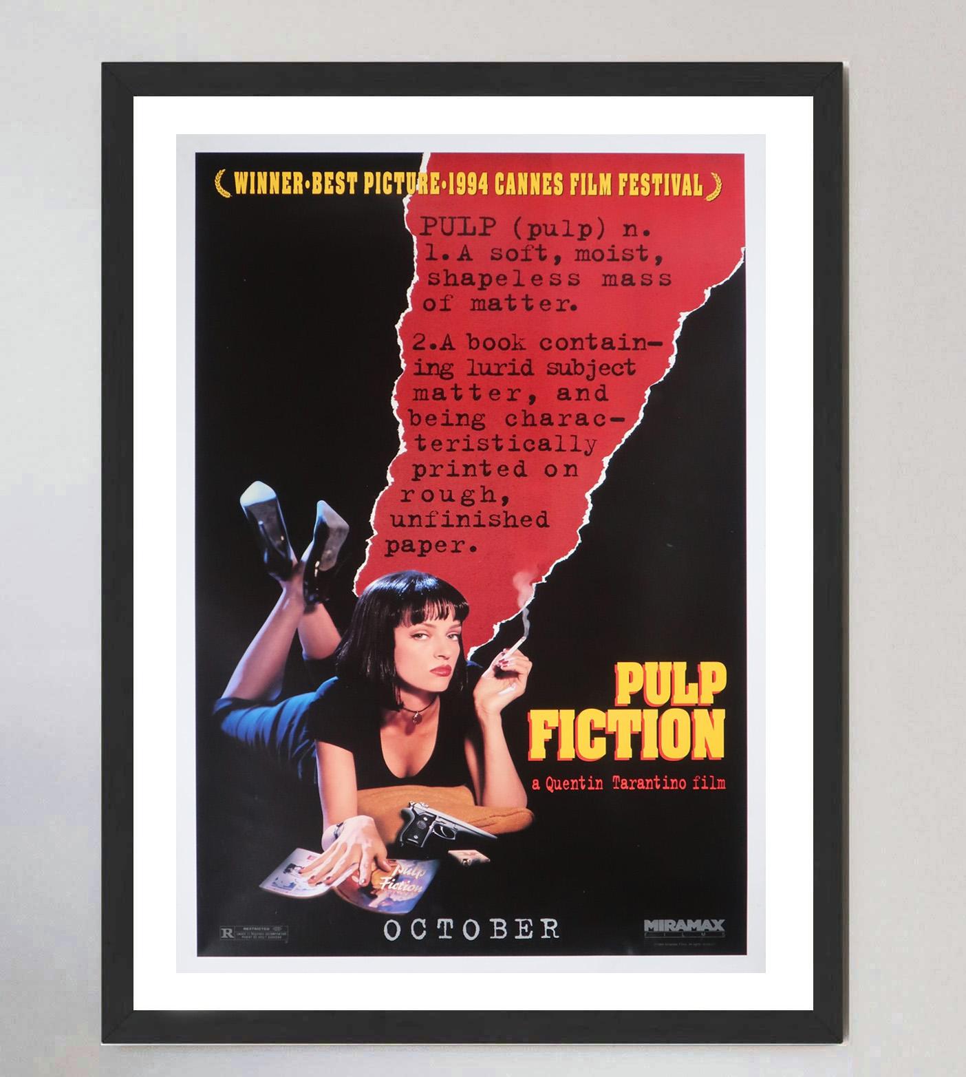 1994 Pulp Fiction Original Vintage Poster In Good Condition For Sale In Winchester, GB