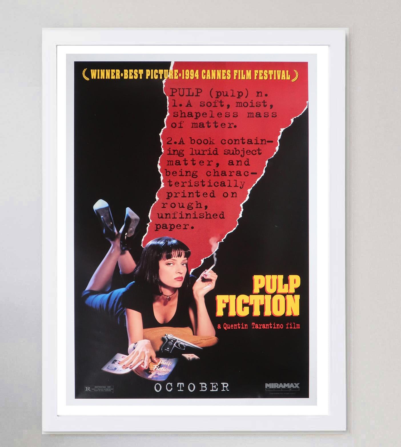 Late 20th Century 1994 Pulp Fiction Original Vintage Poster For Sale