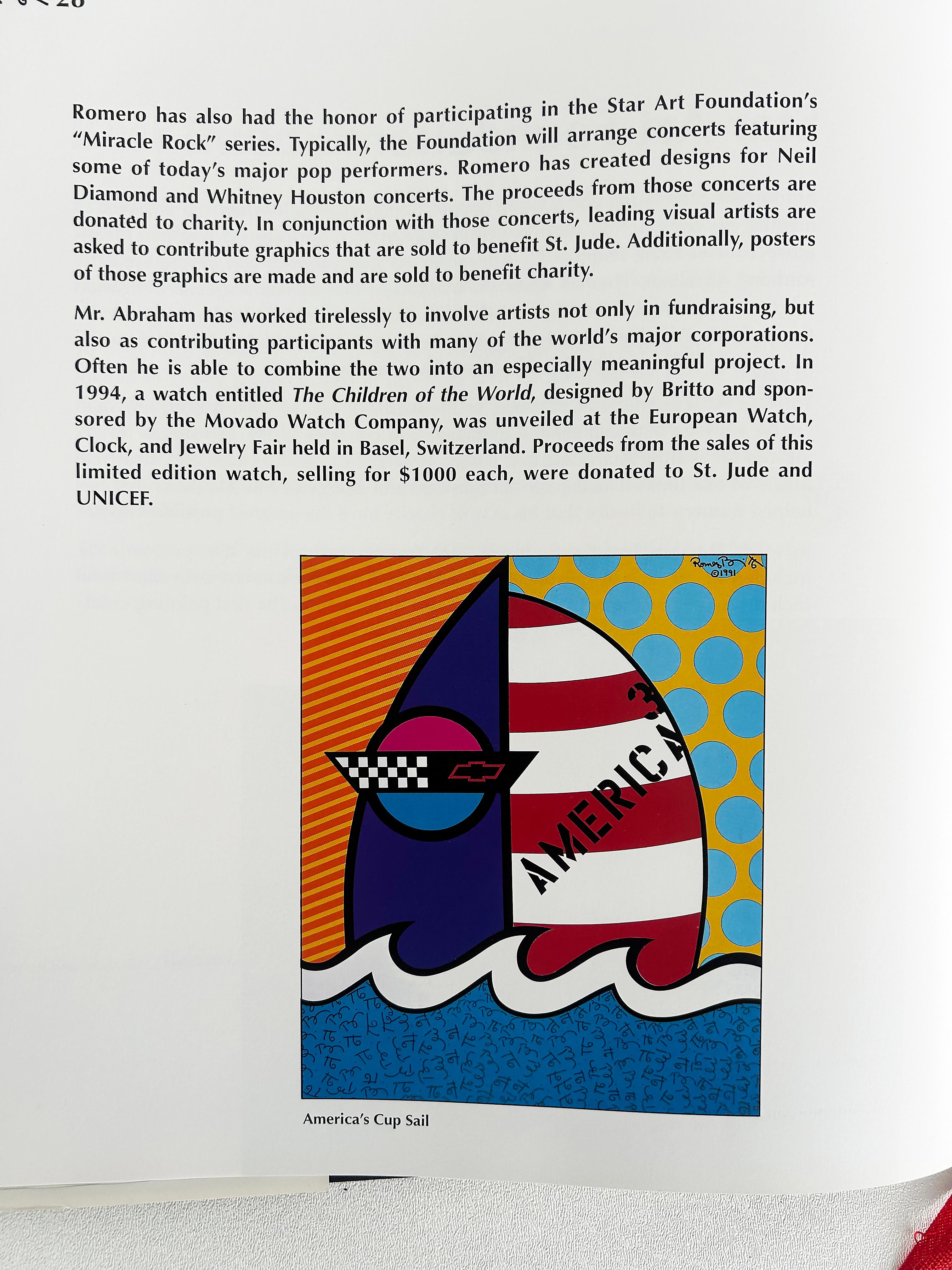Carta 1994 Romero Britto Libro, firmato, numerato 684/750 in vendita