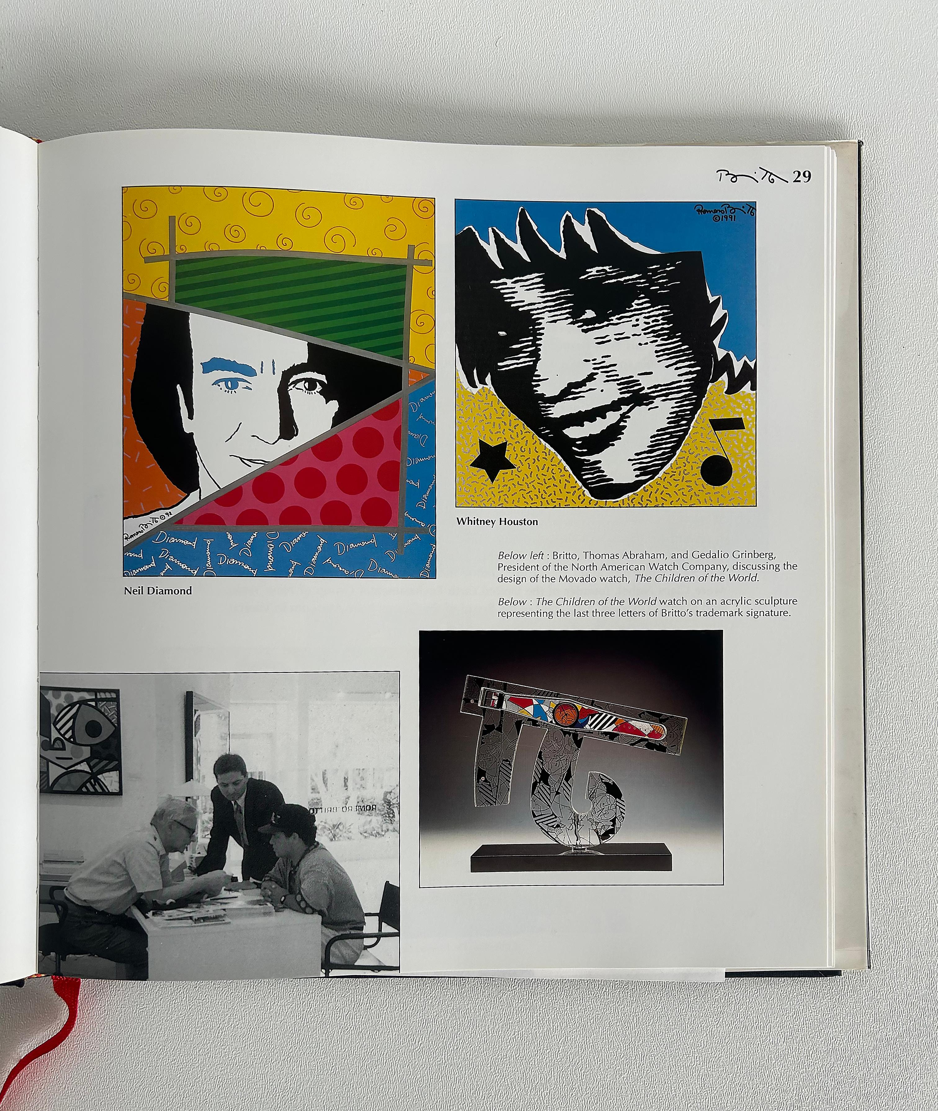 1994 Romero Britto Libro, firmato, numerato 684/750 in vendita 1