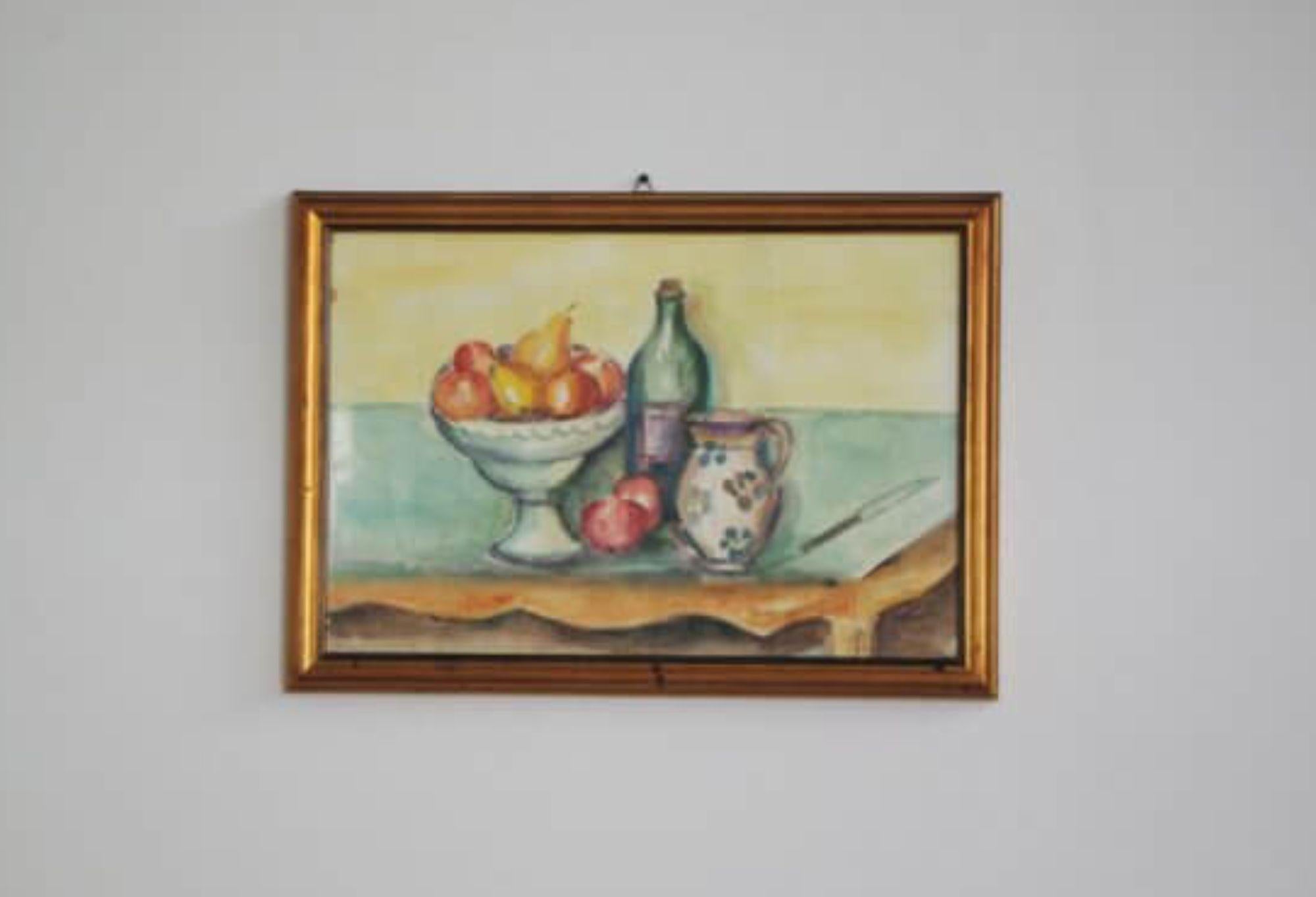 Late 20th Century 1994 Still Life Oil Painting by Serini – A Contemporary Masterpiece in vendita