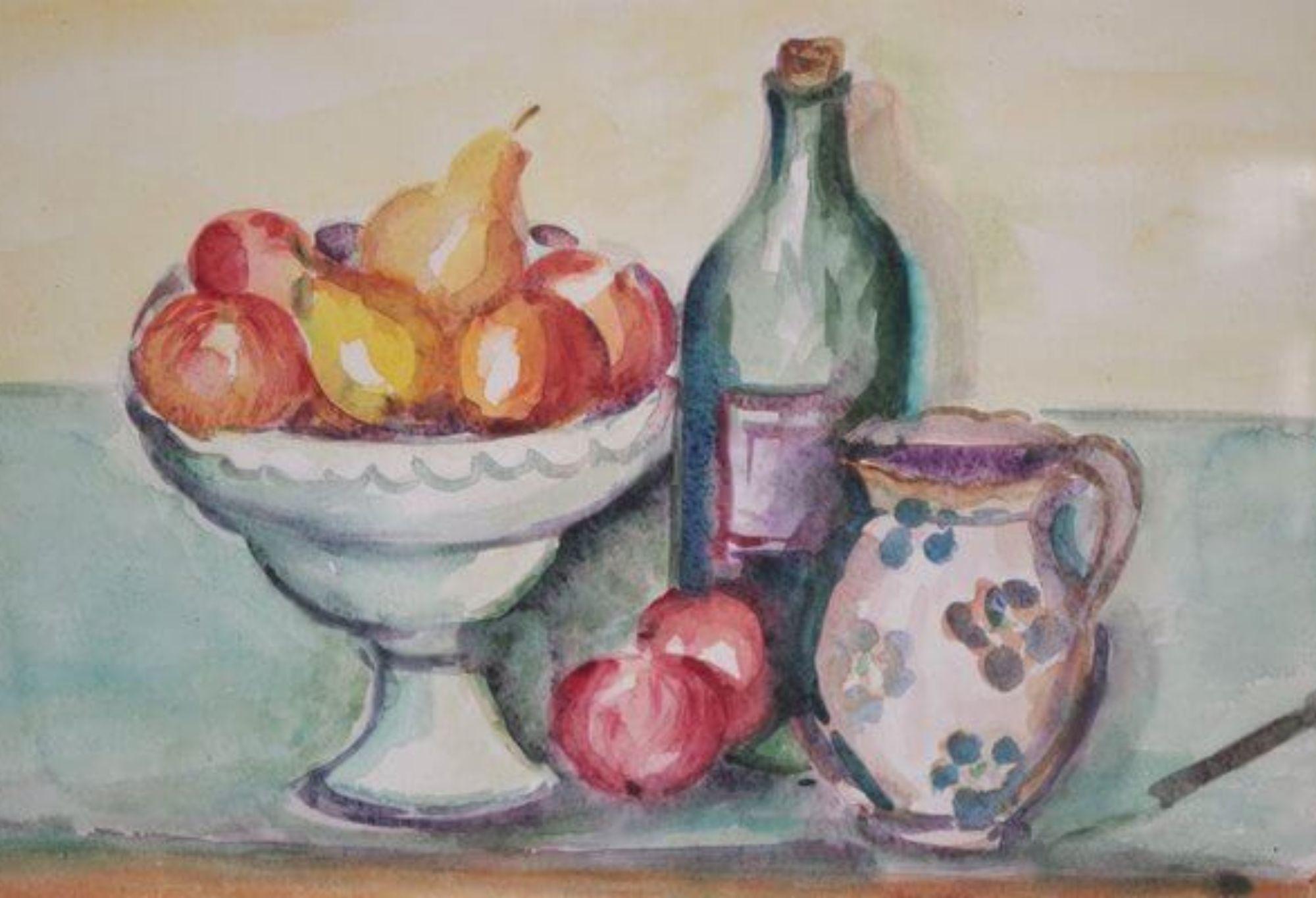 1994 Still Life Oil Painting by Serini – A Contemporary Masterpiece in vendita 2