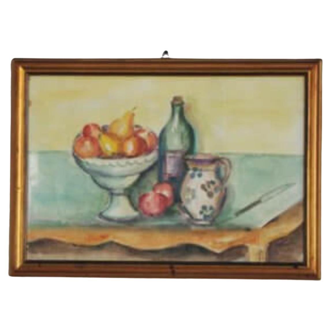 1994 Still Life Oil Painting by Serini – A Contemporary Masterpiece in vendita