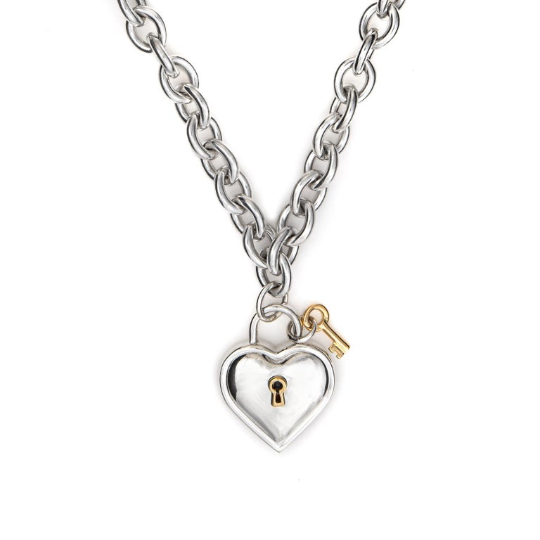 1994-tiffany-and-co-heart-key-necklace-vintage-sterling-silver-18k-gold