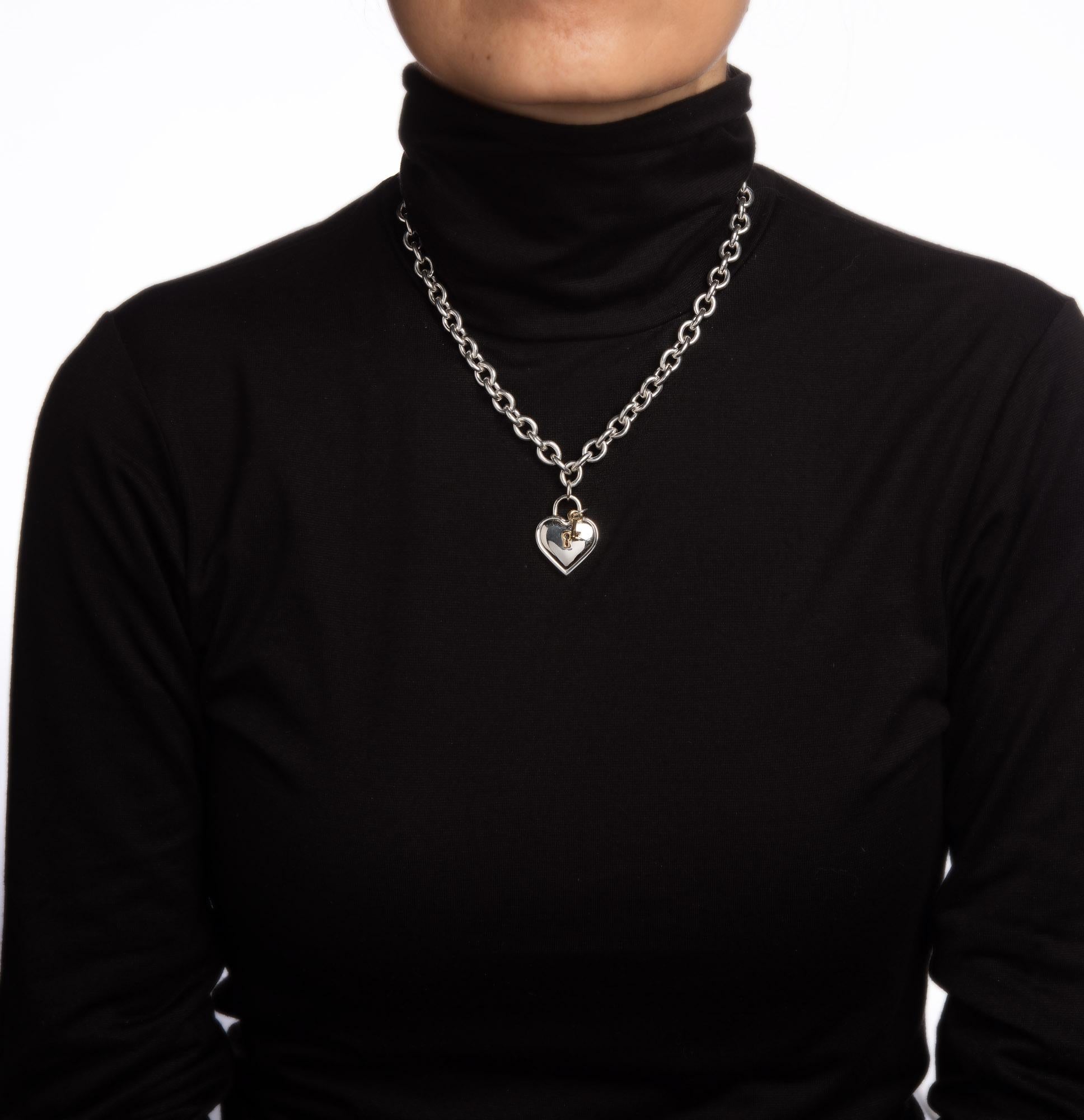tiffany heart chain necklace