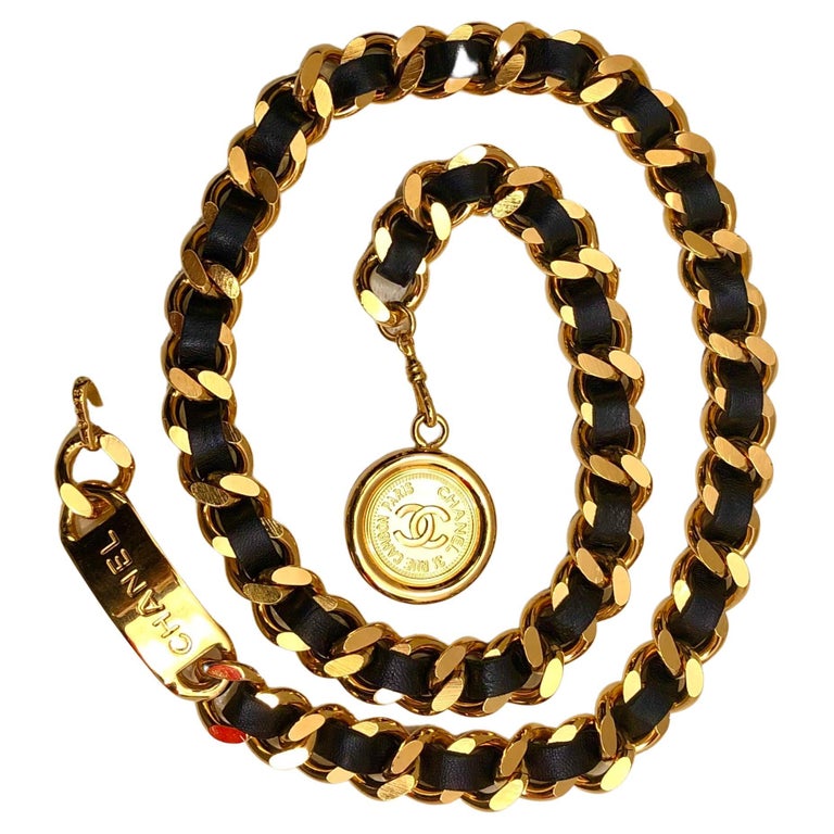 Chanel Vintage Chain Belt - 106 For Sale on 1stDibs