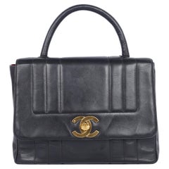 1994 Retro Chanel Mademoiselle Jumbo Flap Top Handle Bag