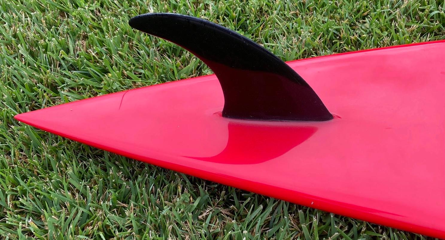 1994 Tabla de surf Vintage Quiksilver Boardriders Club shapeada por Peter Schroff en Bueno Estado en Haleiwa, HI