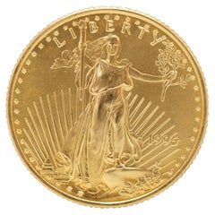 1995 American Liberty Eagle 1/4 oz 22 carats pièce d'or fin de 10 $ de monnaie américaine de 8,5 g