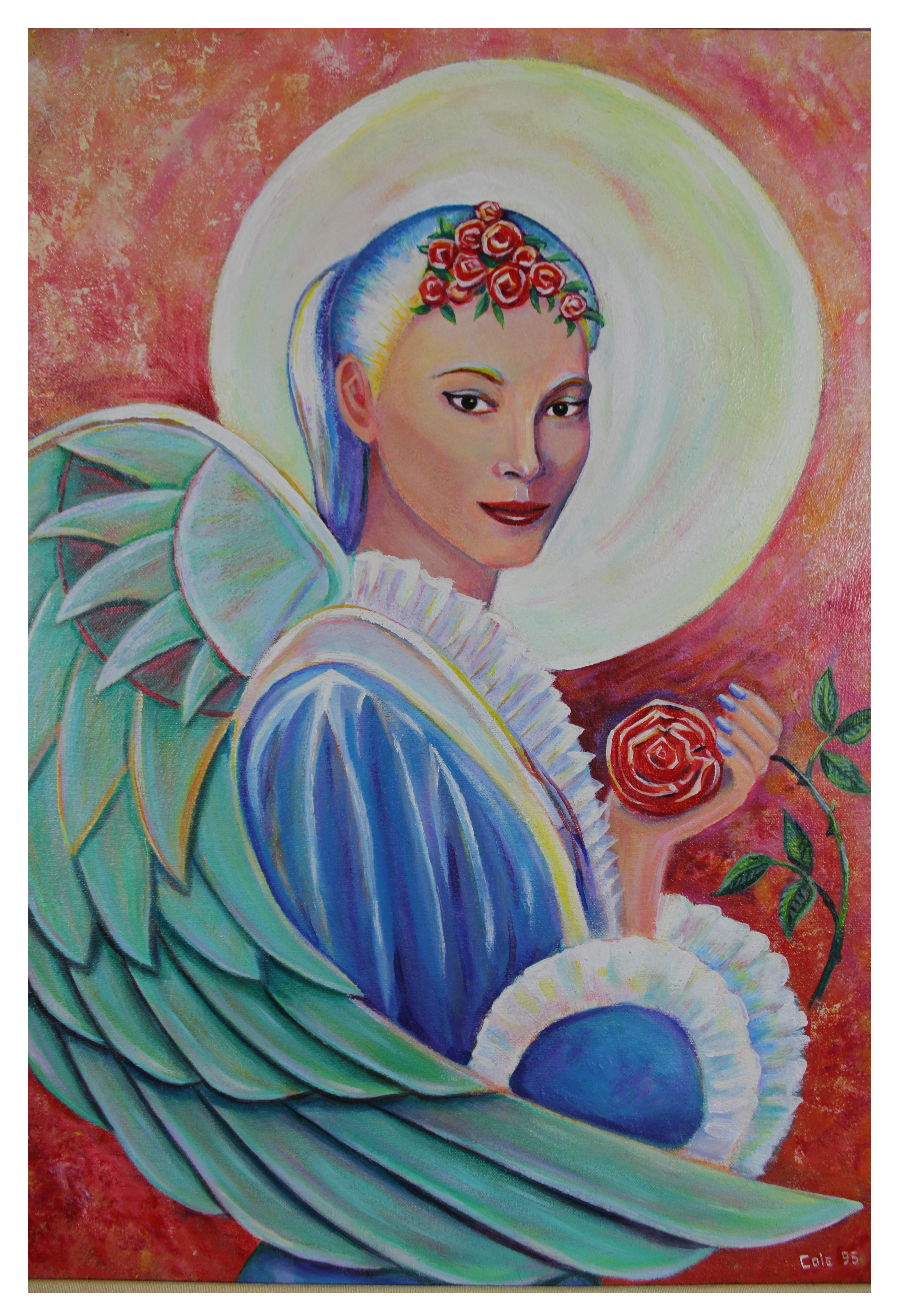 angel halo painting