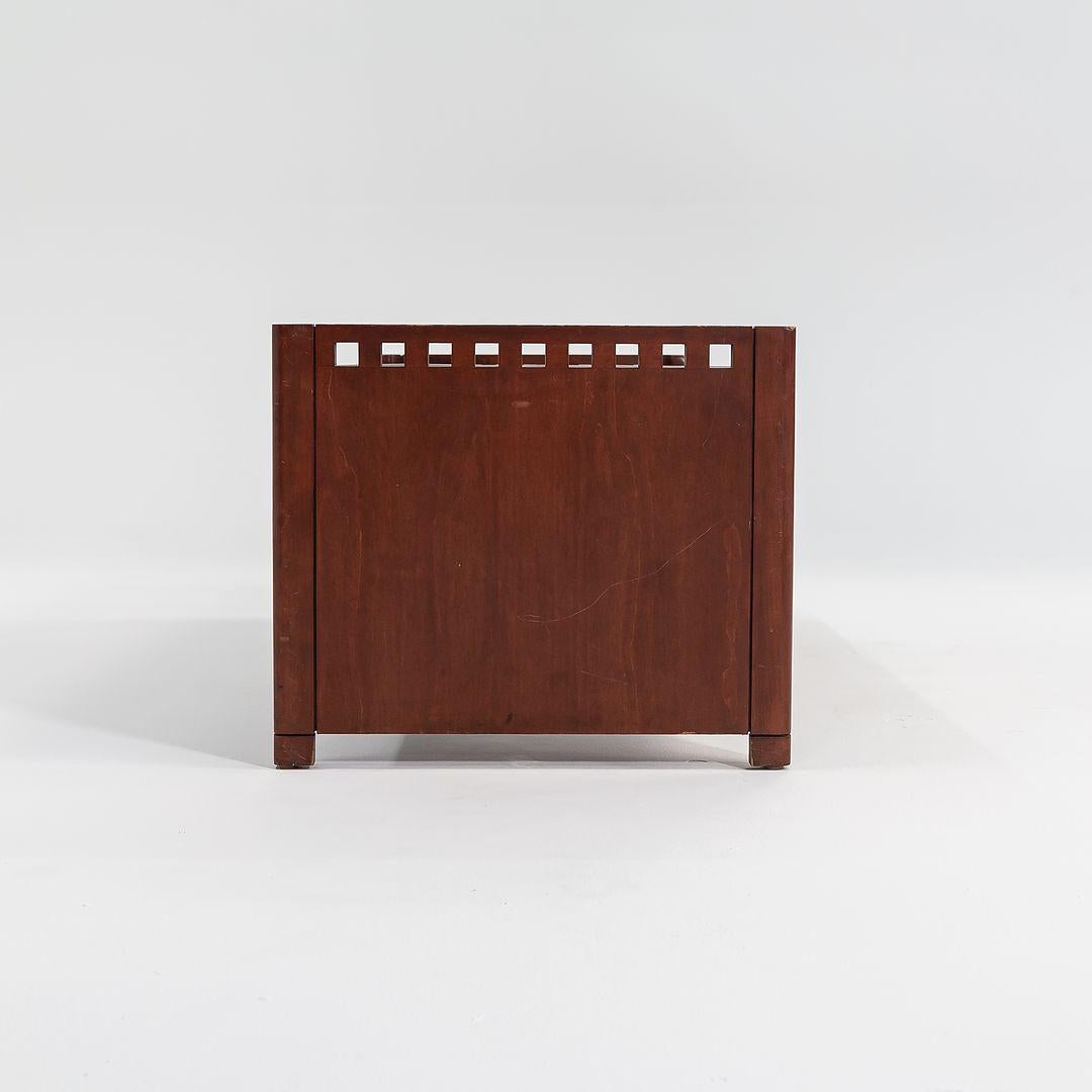 Américain Banc Mission à 3 places en cuir Brian Kane pour Metropolitan Furniture, 1995 en vente