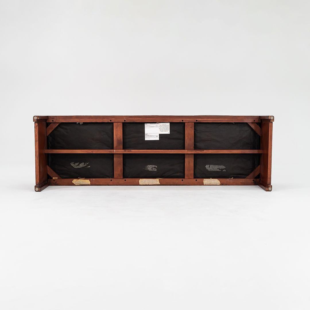 Fin du 20e siècle Banc Mission à 3 places en cuir Brian Kane pour Metropolitan Furniture, 1995 en vente
