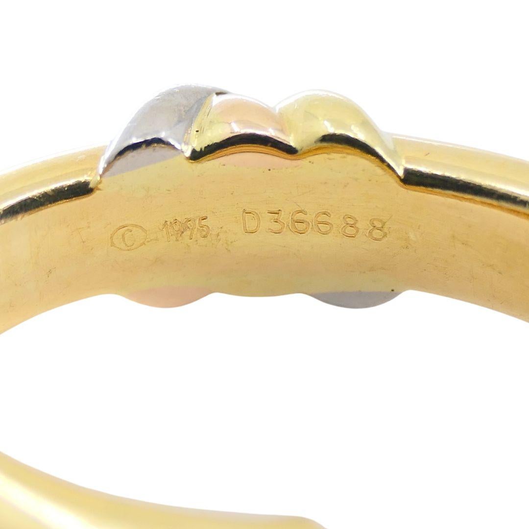 1995 Orecchini a cerchio a trinità in oro 18 carati di Cartier in vendita 9
