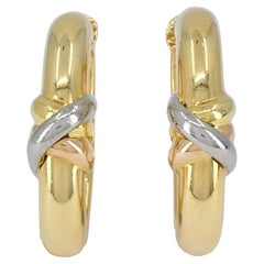 1995 Boucles d'oreilles trinité en or 18k de Cartier