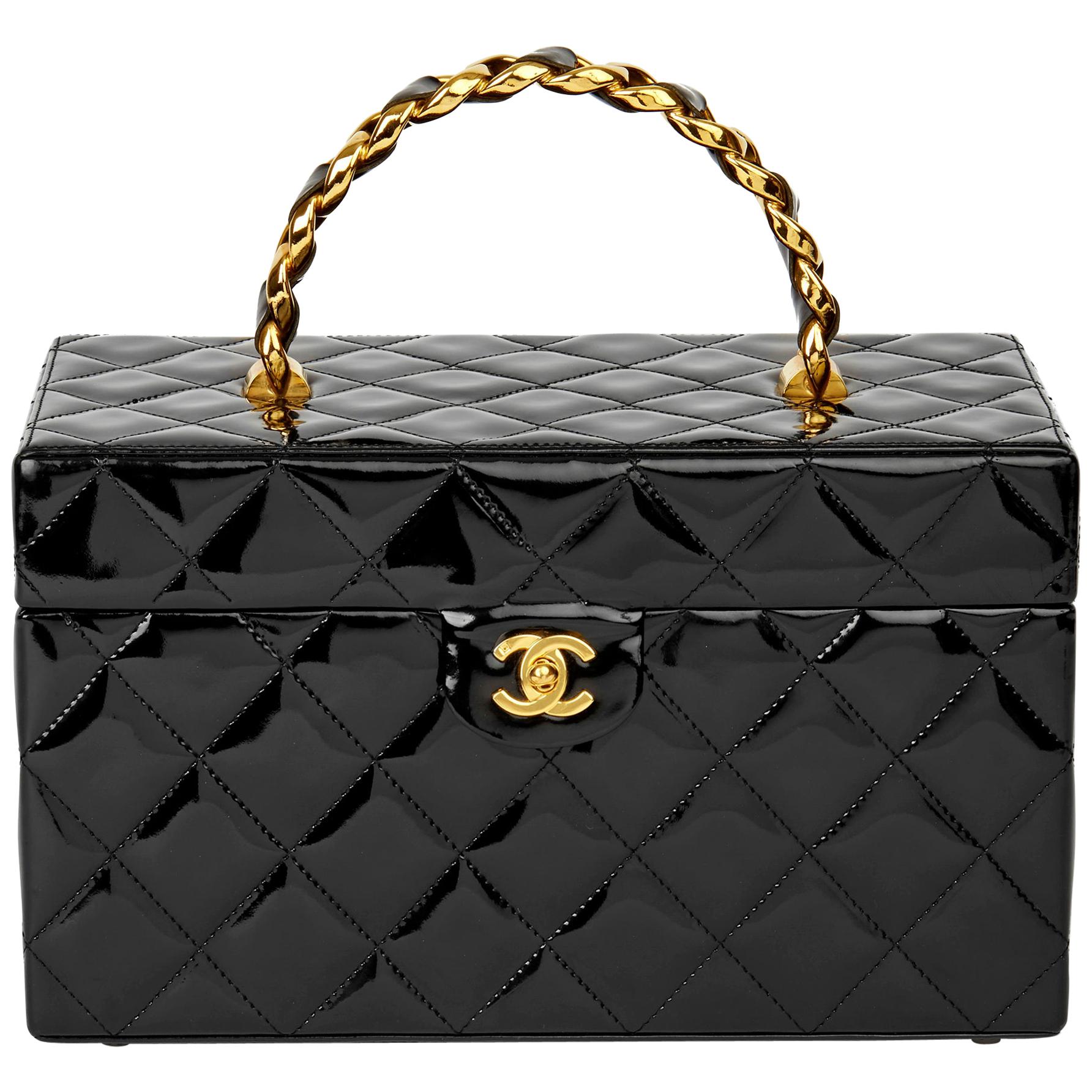 Chanel Vintage Black Caviar CC Timeless Vanity Case Gold Hardware,  1994-1996 Available For Immediate Sale At Sotheby's