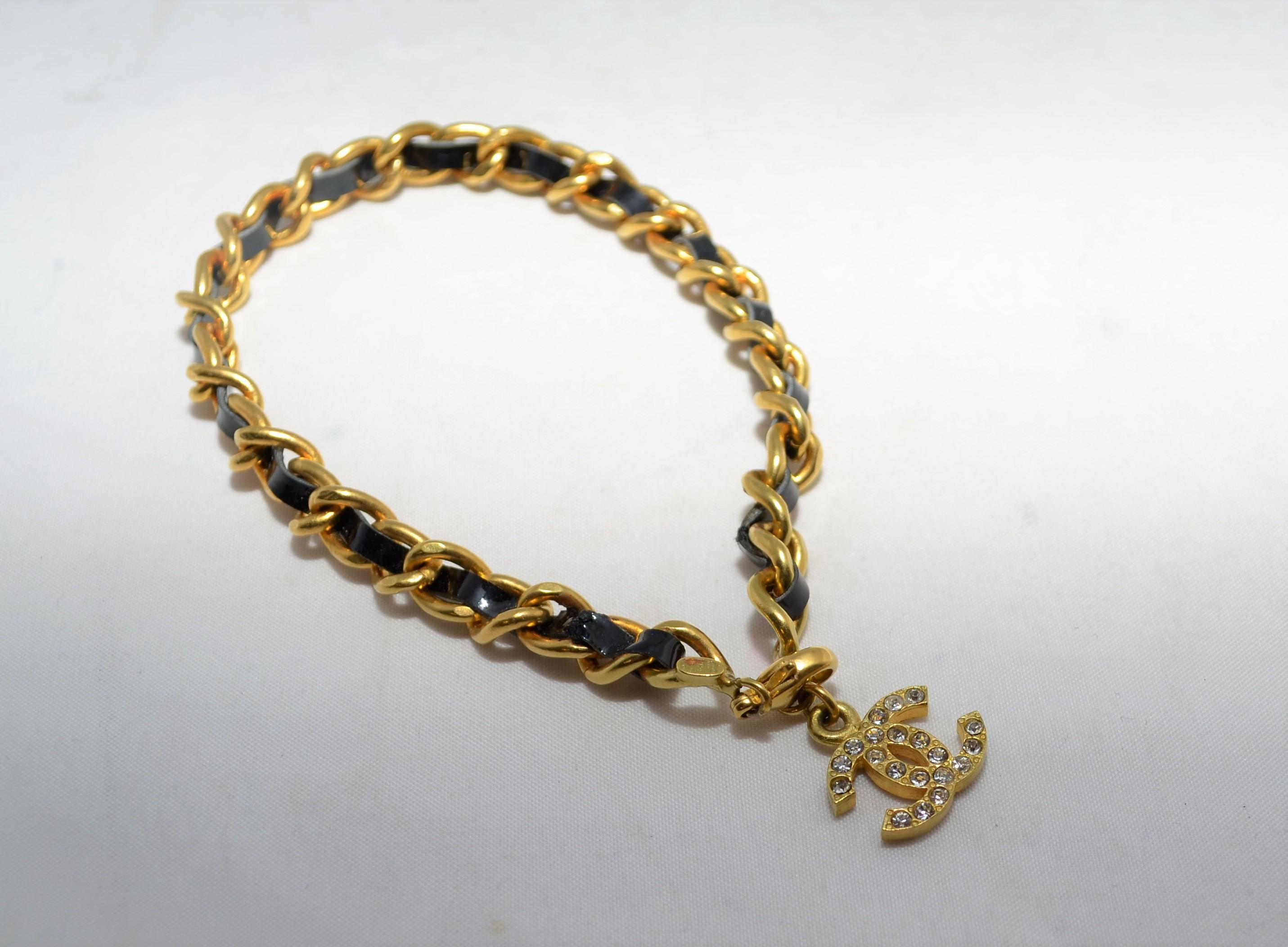 1995 Chanel Vintage Chain Anklet In Excellent Condition In Carmel, CA