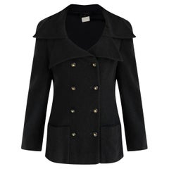 1995 COLLECTOR! CHANEL & Karl Lagerfeld 95A F/W Black wool bouclé jacket