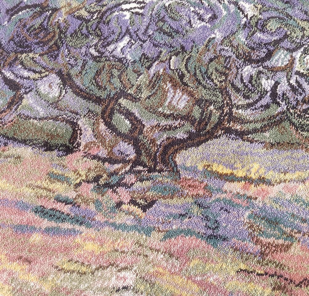 1995 Dänischer Ege Axminster Vincent Van Gogh „Olive Trees“ Wollteppich/Wandbehang  (Moderne) im Angebot