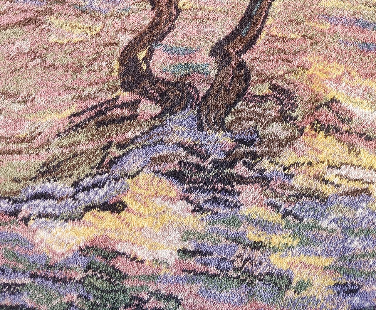 1995 Dänischer Ege Axminster Vincent Van Gogh „Olive Trees“ Wollteppich/Wandbehang im Angebot 1